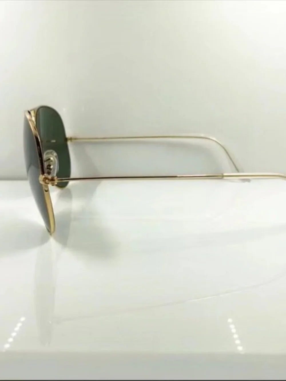 Ray-Ban 3025 Green Aviator Sunglasses 58mm - Picture 3 of 5